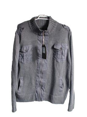 REPAIR Under Construction NWT gray Plaid Men's Med Joe Dahan Shirt NEW